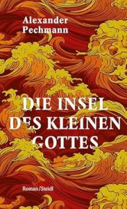 Das ganze Cover ist wie in asiatischer Malerei mit orangen Meereswellen bedeckt.